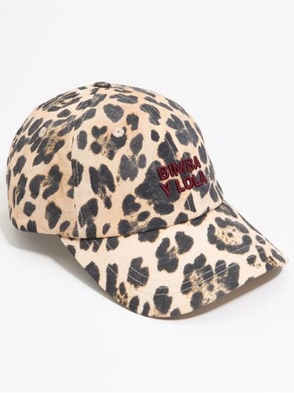 NWT Bimba y Lola Leopard Print Baseball Cap